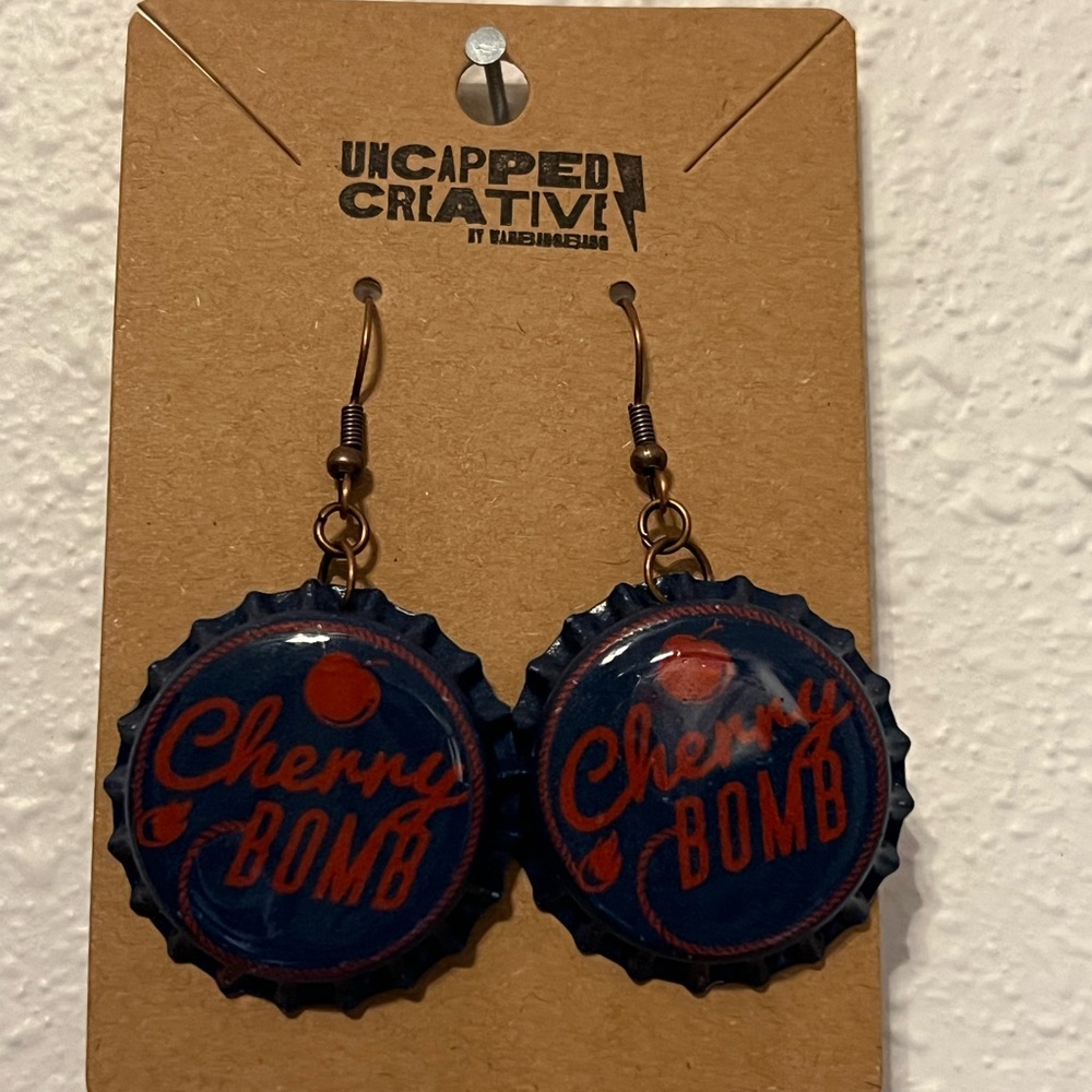 Uncapped Creative Cherry Bomb Earrings